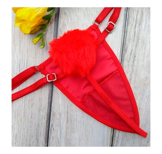 Hilo Dental con pompón Rojo H005 